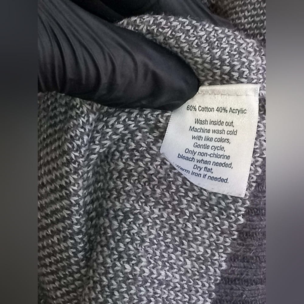 urban pipeline Gray Shawl Collar Button-Up Cardigan - Picture 4 of 4
